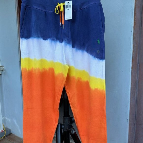 NWT $148 POLO RALPH LAUREN Men's FLEECE Tie-Dye Sweatpants JOGGER 2XL XXL - Picture 2 of 8